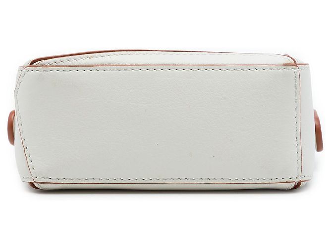 Borsa Puzzle Nano LOEWE in vitello bianco - vista 3