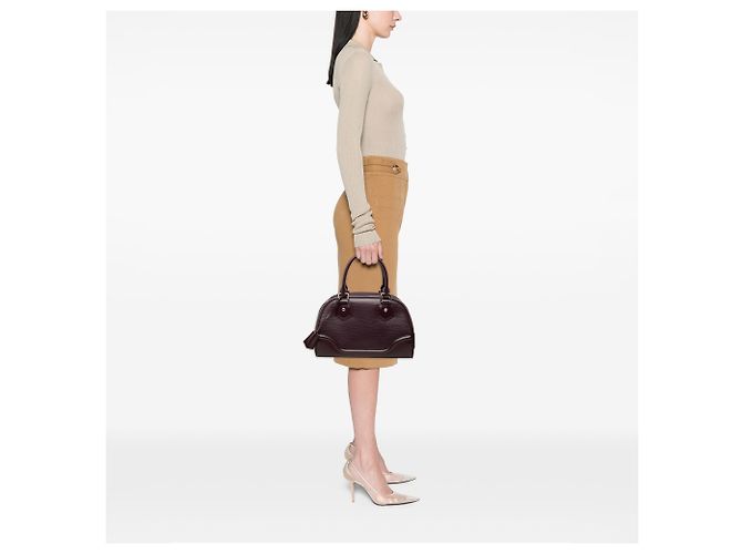 Louis Vuitton Purple Epi Bowling Montaigne PM - vista 6