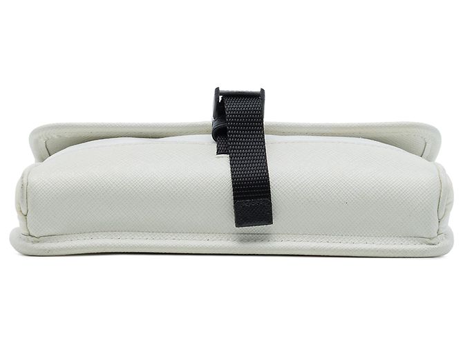 Capa para smartphone Prada em Re-Nylon com acabamento em Saffiano branco - vista 3
