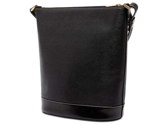 Burberry Schultertasche aus schwarzem Leder - Ansicht 2