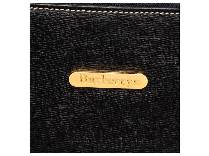 Burberry Schultertasche aus schwarzem Leder - Ansicht 5