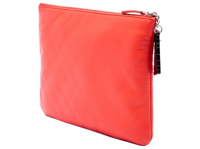 Chanel Orange Medium Printed Lambskin Cuba La Habana O Case Clutch - vista 2