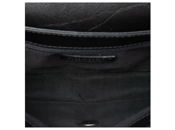 Chanel White CC Tweed and Shearling Single Flap - vista 4