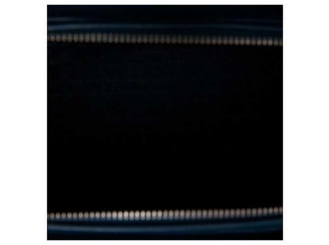 Dior Blue Large Lambskin Cannage Lady Dior - vista 4