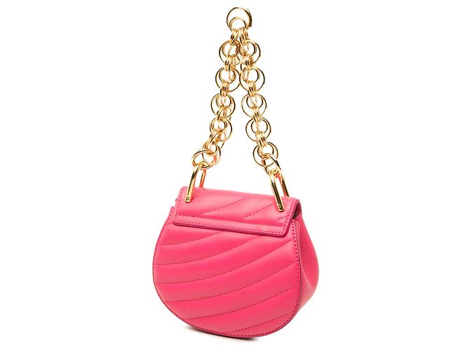 Bolso Chloé Drew Bijou Nano de piel acolchada rosa - vista 2