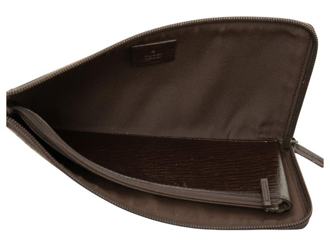 Pouch con zip Gucci Beige GG Supreme - vista 4