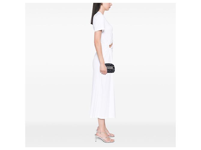 Necessaire Dior in velluto blu ricamato Oblique - vista 6