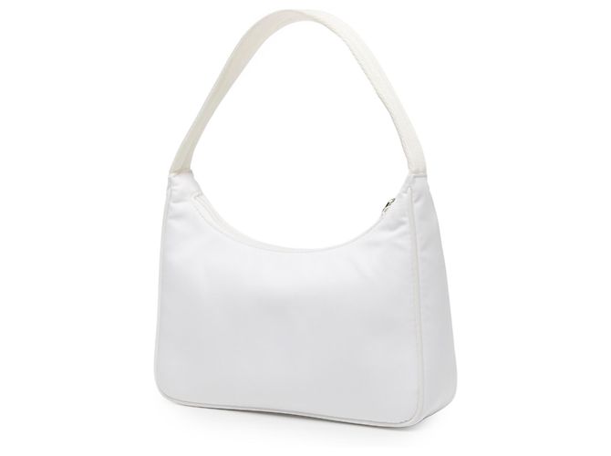 Re-Edition Borsa a tracolla Prada White Mini Tessuto Re Edition 2000 - vista 2