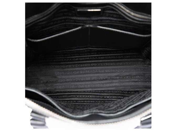 Prada Tote North South in Saffiano Nero - vista 4