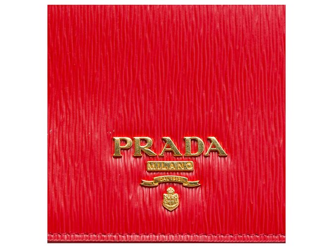 Clutch Prada Red Vitello Move con catena - vista 5