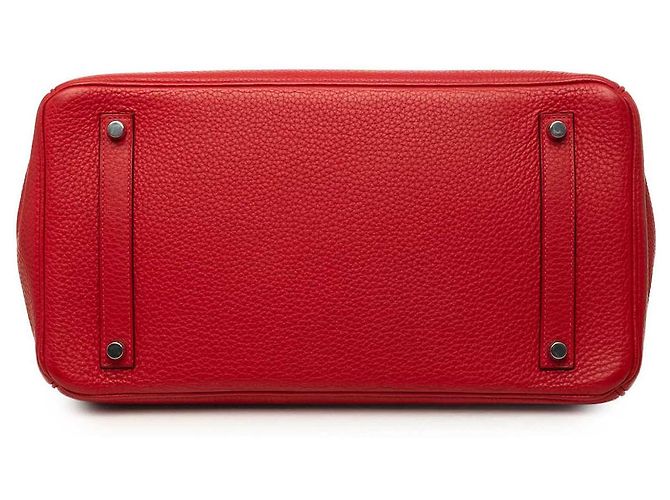 Hermès Red Clemence Birkin Retourne 35 - vista 3