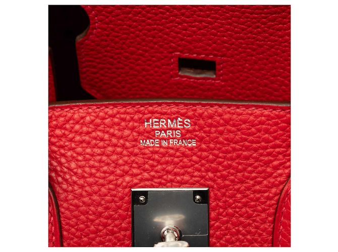 Hermès Red Clemence Birkin Retourne 35 - vista 5
