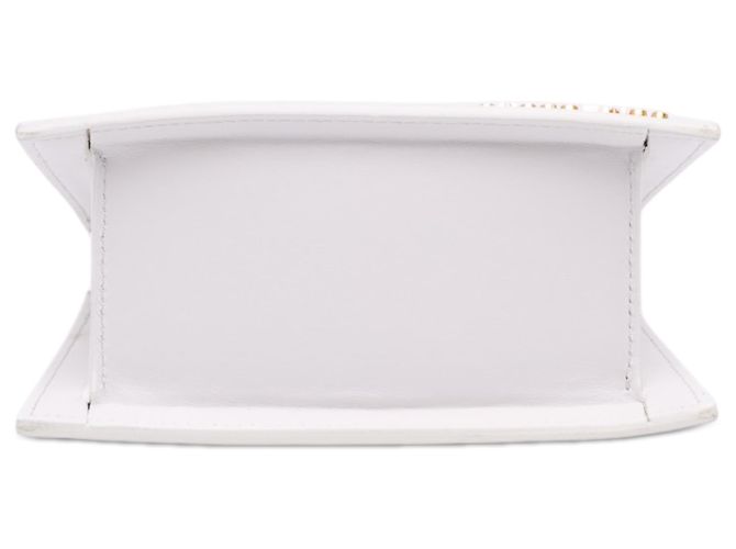 Jacquemus White Leather Le Chiquito Moyen - vista 3