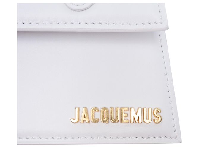 Jacquemus White Leather Le Chiquito Moyen - vista 5