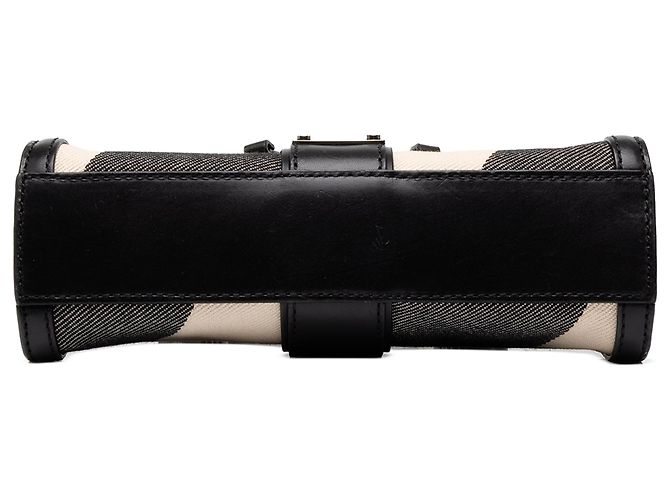 Borsa Burberry Black Supernova Check Canvas - vista 3