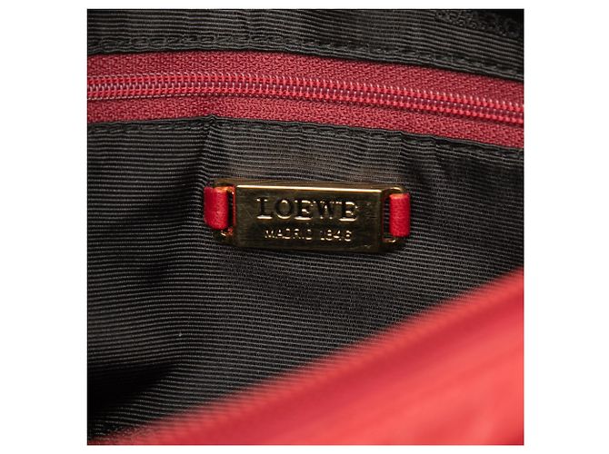 Borsa a tracolla LOEWE Anagram in nappa rossa - vista 5