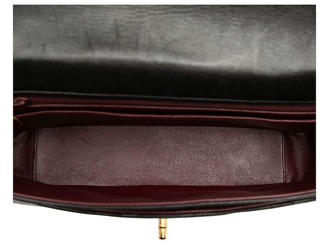 Chanel Black CC Quilted Lambskin Single Flap - vista 4