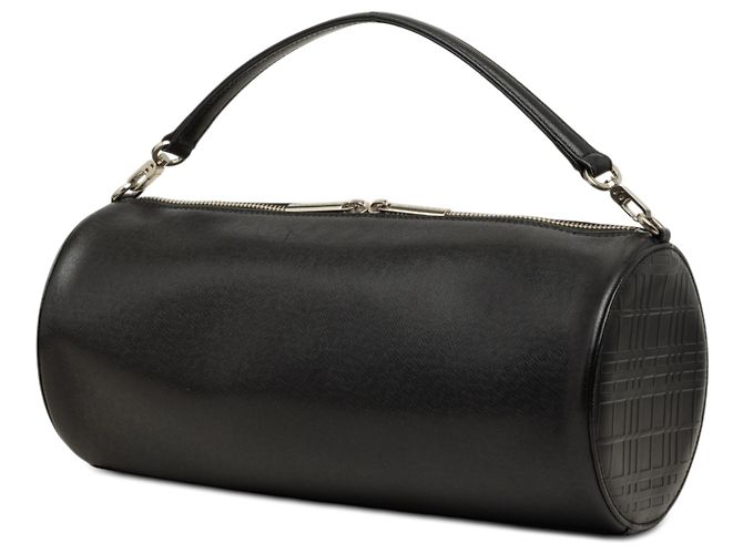 Borsa Barrel Burberry in pelle nera - vista 2