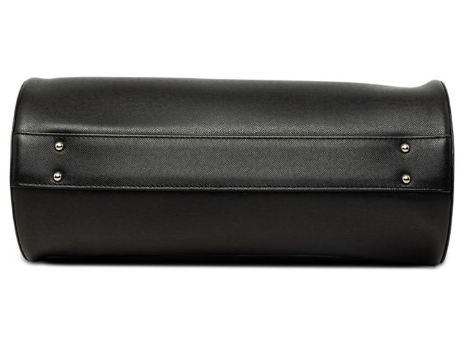 Borsa Barrel Burberry in pelle nera - vista 3