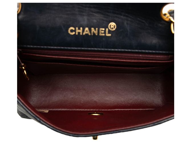 Chanel Black Mini Square Classic Lambskin Single Flap - Ansicht 4