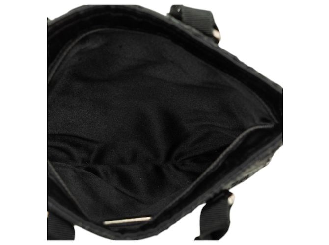 Borsa Prada in Tessuto nero e pizzo floreale - vista 4