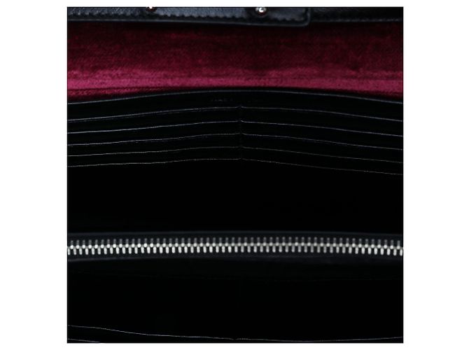 Autre Marque Saint Laurent Red Velvet Monogram Kate Wallet On Chain - Ansicht 4