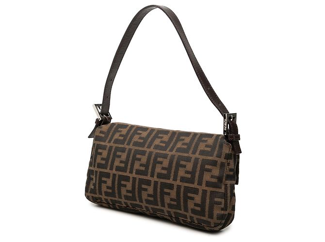 Borsa Baguette Fendi in tela Zucca marrone - vista 2