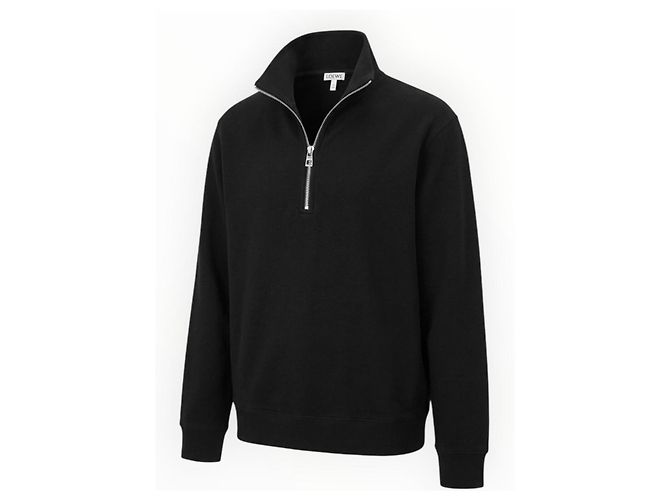 Loewe Sweatshirt aus Baumwolle und Kaschmir mit Reißverschluss - Schwarz - Ansicht 11