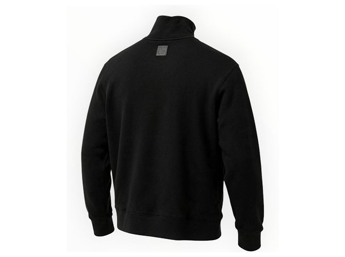 Loewe Sweatshirt aus Baumwolle und Kaschmir mit Reißverschluss - Schwarz - Ansicht 3