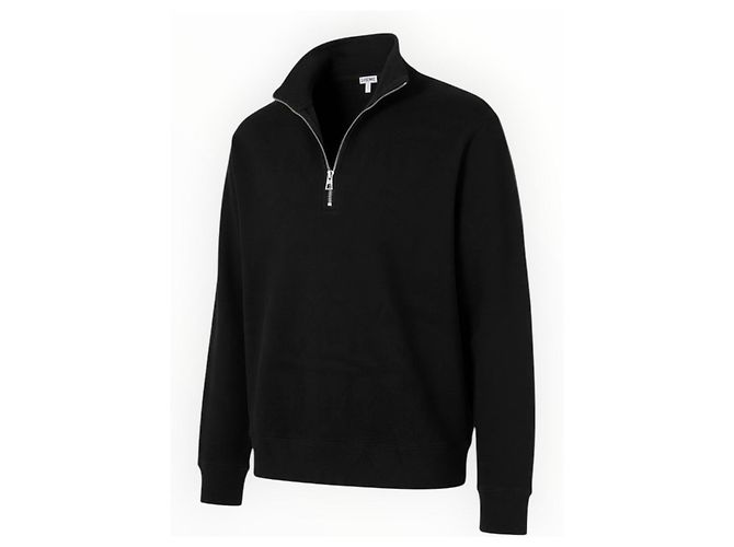 Loewe Sweatshirt aus Baumwolle und Kaschmir mit Reißverschluss - Schwarz - Ansicht 5