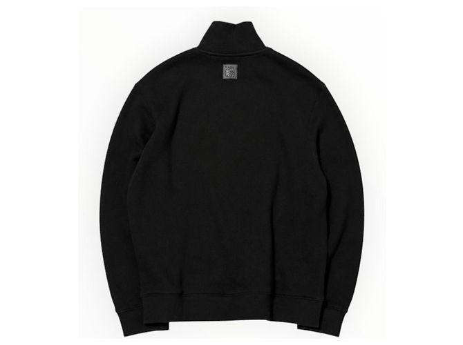 Loewe Sweatshirt aus Baumwolle und Kaschmir mit Reißverschluss - Schwarz - Ansicht 8