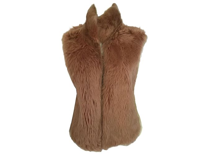 Hermès Colete reversível de pele de carneiro Camel - vista 2