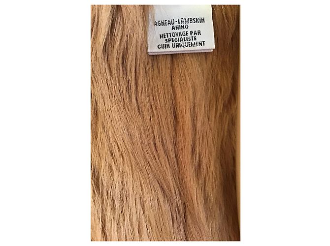 Hermès Colete reversível de pele de carneiro Camel - vista 7