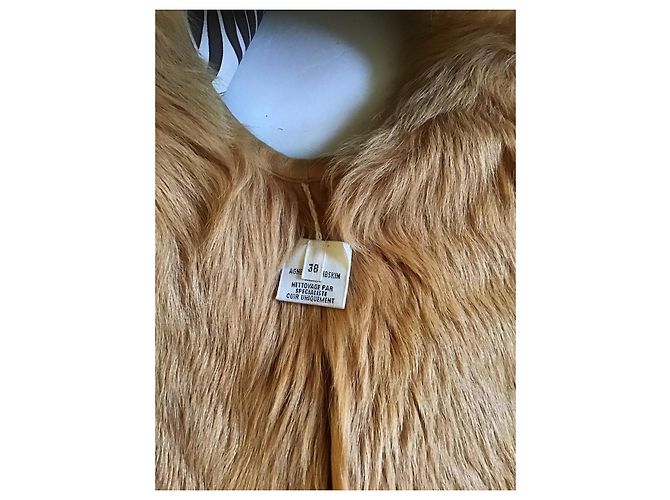 Hermès Colete reversível de pele de carneiro Camel - vista 8