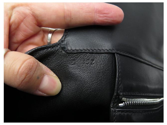 Hermès HERMES INITIAL MARTIN MARGIELA HANDTASCHE AUS SCHWAREM SWIFT-KALBSLEDER CABAS TOTE BAG - Ansicht 12