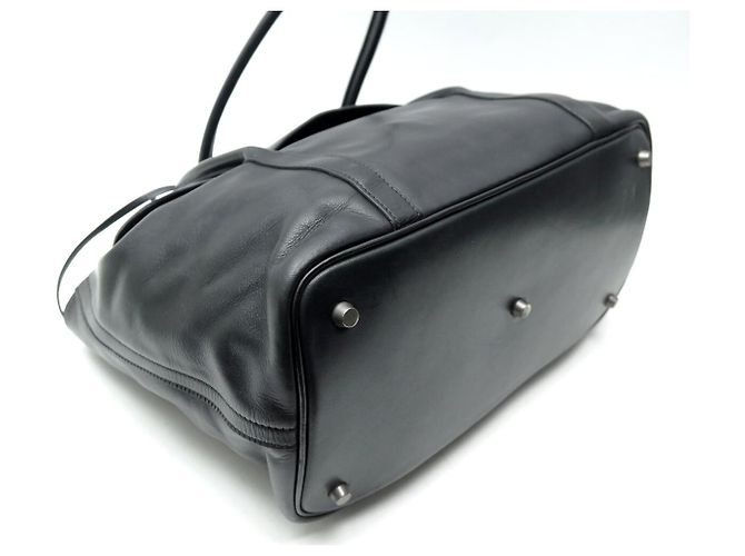 Hermès HERMES INITIAL MARTIN MARGIELA HANDTASCHE AUS SCHWAREM SWIFT-KALBSLEDER CABAS TOTE BAG - Ansicht 3