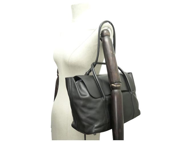 Hermès HERMES INITIAL MARTIN MARGIELA HANDTASCHE AUS SCHWAREM SWIFT-KALBSLEDER CABAS TOTE BAG - Ansicht 5