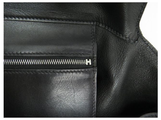 Hermès HERMES INITIAL MARTIN MARGIELA HANDTASCHE AUS SCHWAREM SWIFT-KALBSLEDER CABAS TOTE BAG - Ansicht 8
