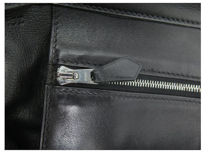 Hermès HERMES INITIAL MARTIN MARGIELA HANDTASCHE AUS SCHWAREM SWIFT-KALBSLEDER CABAS TOTE BAG - Ansicht 9