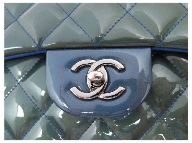 BORSA A MANO CHANEL GRAND CLASSIQUE TIMELESS JUMBO IN PELLE OLOGRAFICA - vista 4