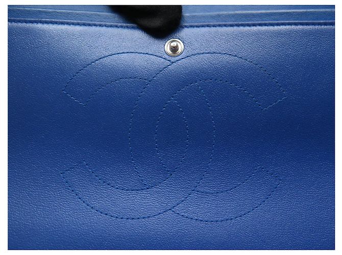 BORSA A MANO CHANEL GRAND CLASSIQUE TIMELESS JUMBO IN PELLE OLOGRAFICA - vista 9