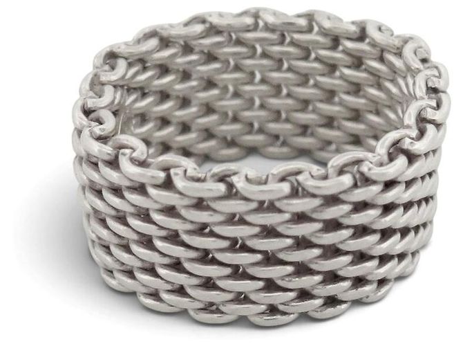 NEU TIFFANY & CO SOMERSET RING 54 GLIEDER STERLINGSILBER 925 8G BOX - Ansicht 4