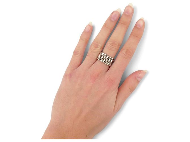NEU TIFFANY & CO SOMERSET RING 54 GLIEDER STERLINGSILBER 925 8G BOX - Ansicht 5