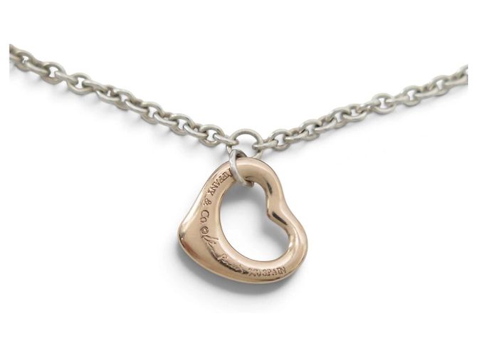 Tiffany & Co BRACCIALE TIFFANY OPEN HEART ELSA PERETTI ARGENTO MASSICCIO 925 E ORO ROSA 18K - vista 3