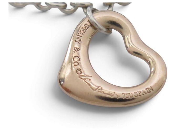 Tiffany & Co BRACCIALE TIFFANY OPEN HEART ELSA PERETTI ARGENTO MASSICCIO 925 E ORO ROSA 18K - vista 5