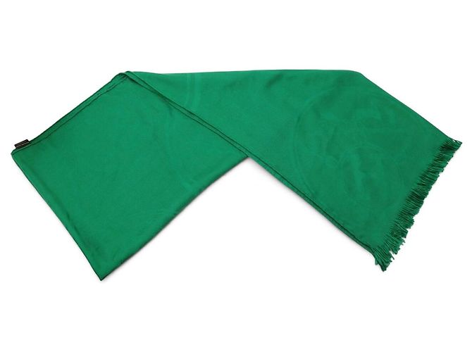 Hermès HERMES NEW EX LIBRIS KASHMIR SEIDE STOLA VERT KASHMIR SEIDENSCHAL - Ansicht 3