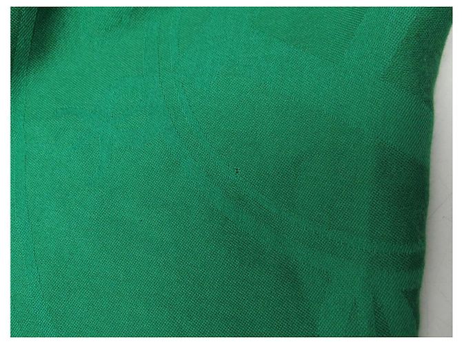 Hermès HERMES NEW EX LIBRIS KASHMIR SEIDE STOLA VERT KASHMIR SEIDENSCHAL - Ansicht 6