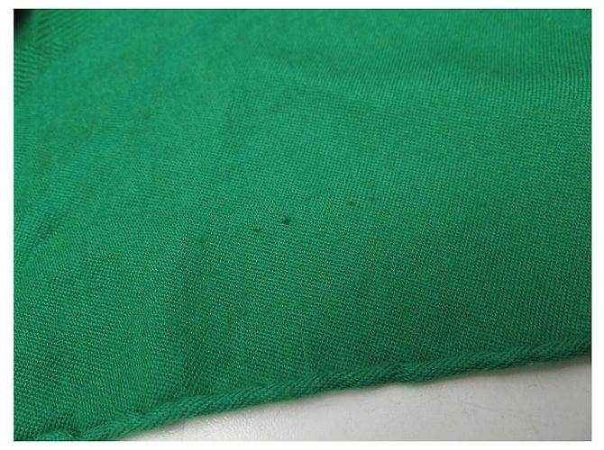 Hermès HERMES NEW EX LIBRIS KASHMIR SEIDE STOLA VERT KASHMIR SEIDENSCHAL - Ansicht 8