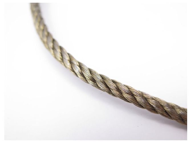 CAVO INTERCAMBIABILE FRED BRACCIALE FORCE GIRO DOPPIO IN ACCIAIO T20 BANGLE - vista 6