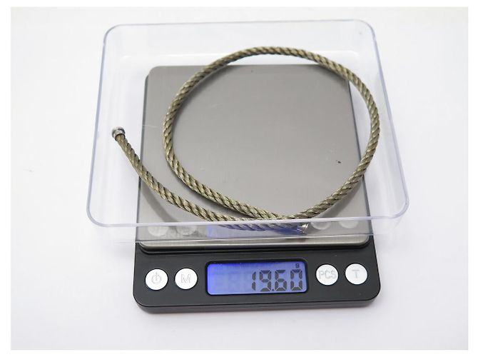 CAVO INTERCAMBIABILE FRED BRACCIALE FORCE GIRO DOPPIO IN ACCIAIO T20 BANGLE - vista 7